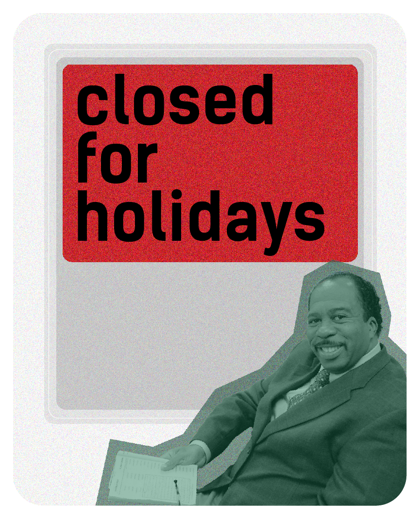 The office is now closed for holidays. Come back September! See you then